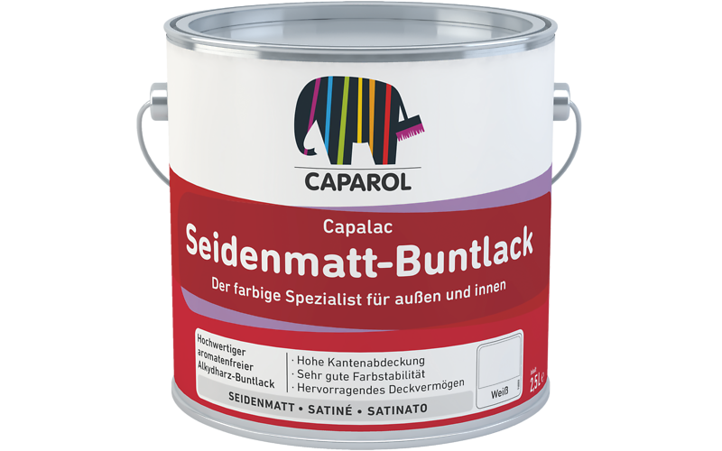 SMALTO SATINATO ALCHIDICHE-POLIURETANICHE - CAPALAC SEIDENMATT-BUNTLACK