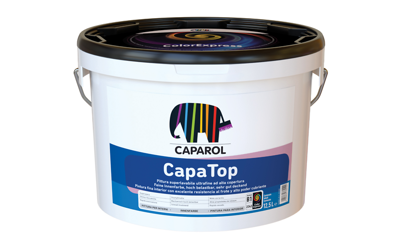 PITTURA SUPERLAVABILE ULTRAFINE AD ALTA COPERTURA - CAPATOP