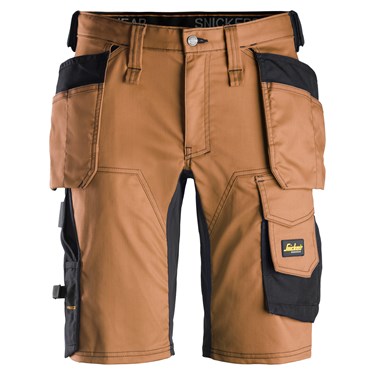 Pantaloni corti stretch con tasche esterne - 6151