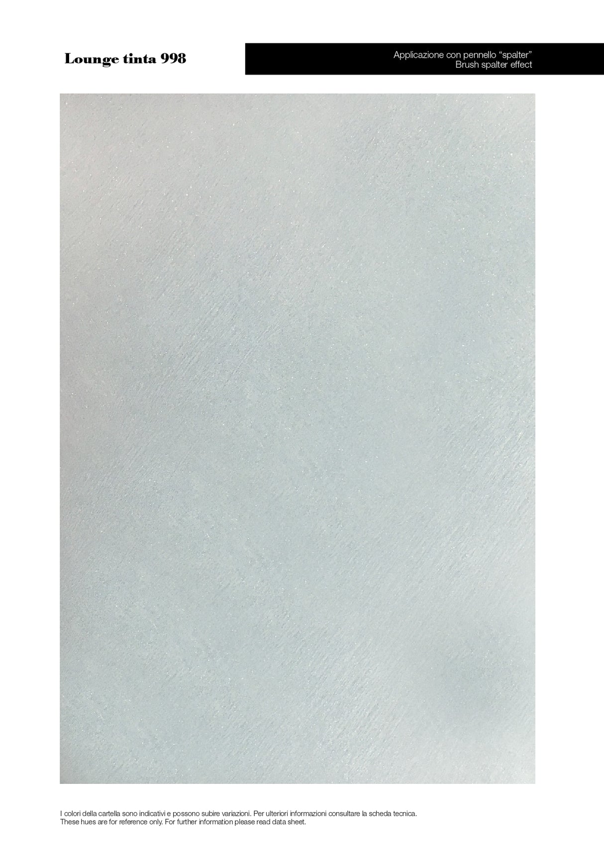 PITTURA DECORATIVA SABBIATA METALLIZZATA - LOUNGE