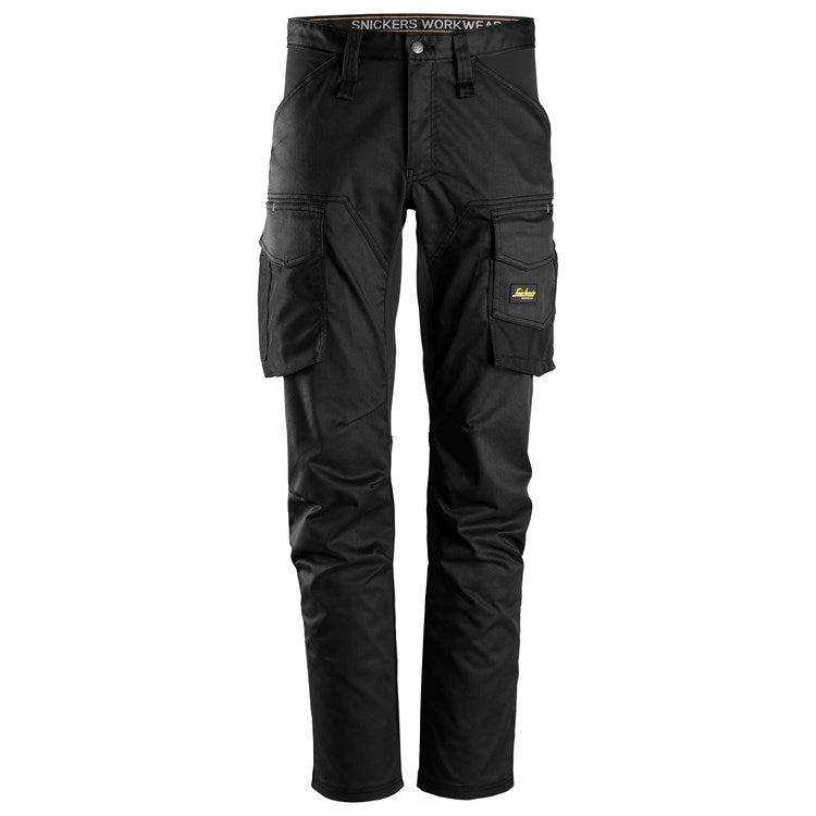 Pantaloni elasticizzati senza porta ginocchiere AllroundWork grigio/nero 6803