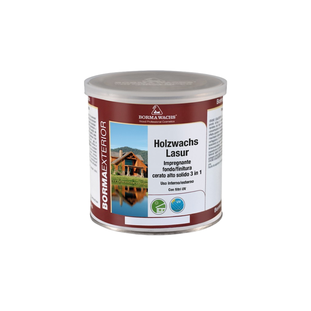 IMPREGNANTE A SOLVENTE 3 IN 1 - HOLZWACHS LASUR