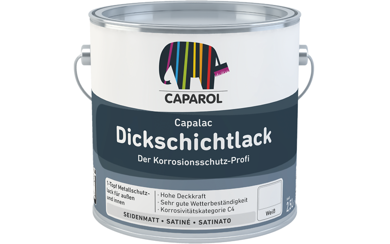 SMALTO SPECIALE ANTIRUGGINE A SPESSORE - CAPALAC DICKSCHICHTLACK