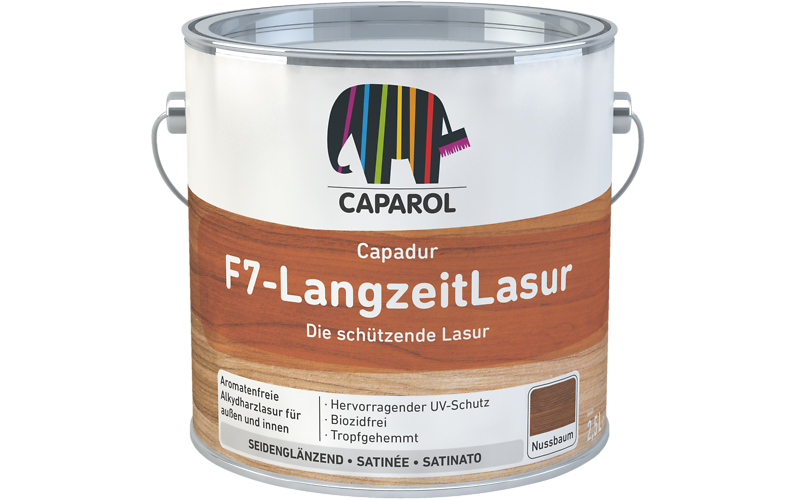 FINITURA PROTETTIVA SATINATA A SOLVENTE - CAPADUR F7-LANGZEITLASUR