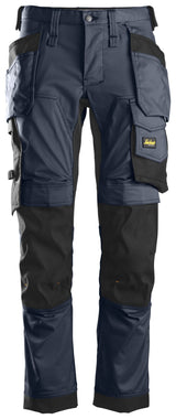 Pantaloni stretch con tasche esterne 6241