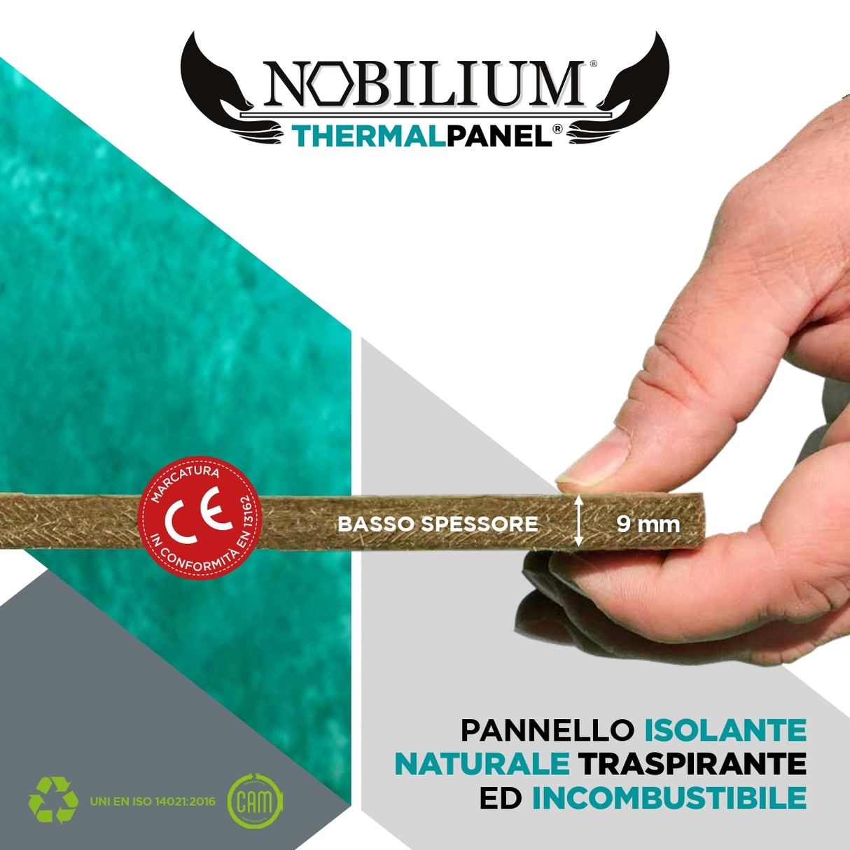 Pannello Isolante Naturale Traspirante ed Incombustibile NOBILIUM®THERMALPANEL