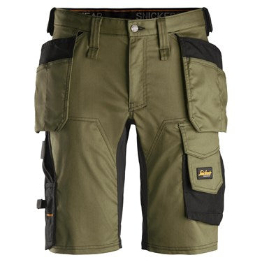 Pantaloni corti stretch con tasche esterne - 6151