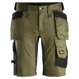 Pantaloni corti stretch con tasche esterne - 6151