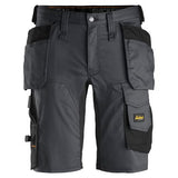 Pantaloni corti stretch con tasche esterne - 6151