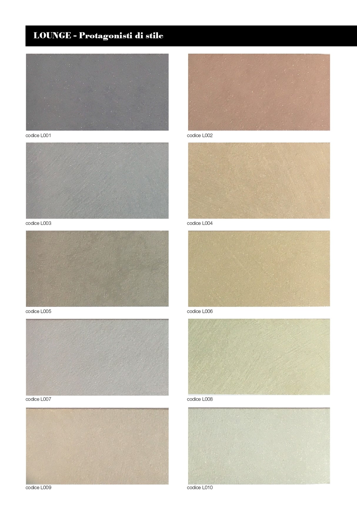 PITTURA DECORATIVA SABBIATA METALLIZZATA - LOUNGE