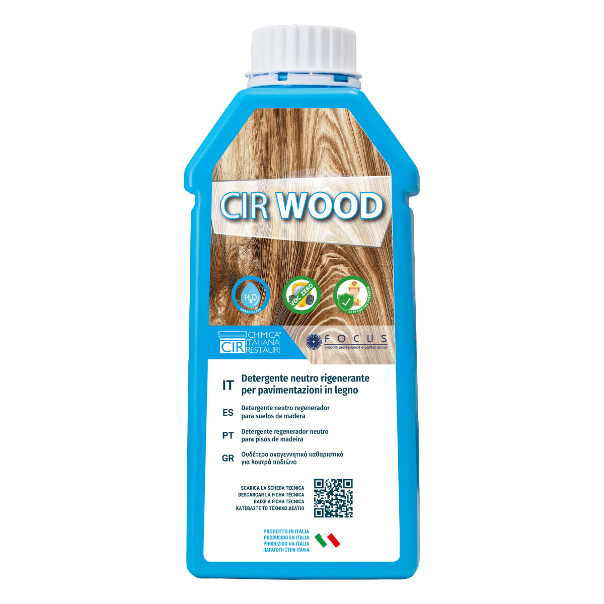 CIRWOOD detergente neutro rigenerante per pavimenti in legno